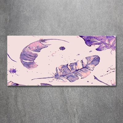 Bild auf glas Federn