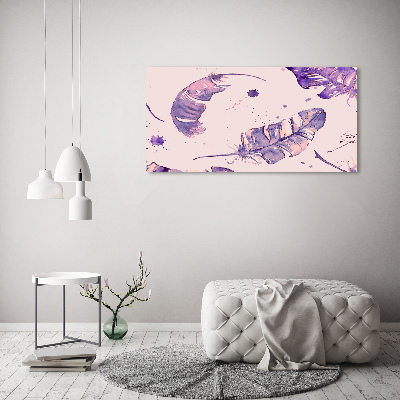 Bild auf glas Federn