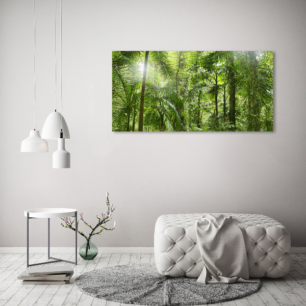 Glasbild Tropischer Wald
