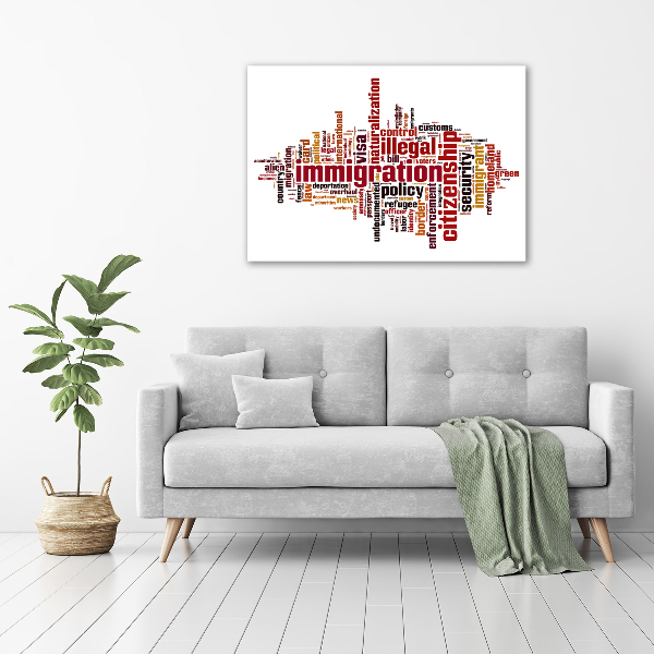 Bild auf glas Einwanderung