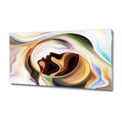 Foto glasbild Abstraktion