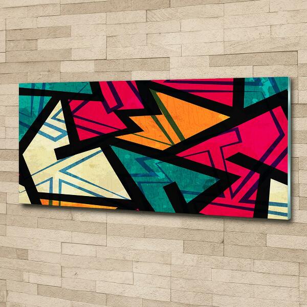 Glasbild Geometrischer Hintergrund