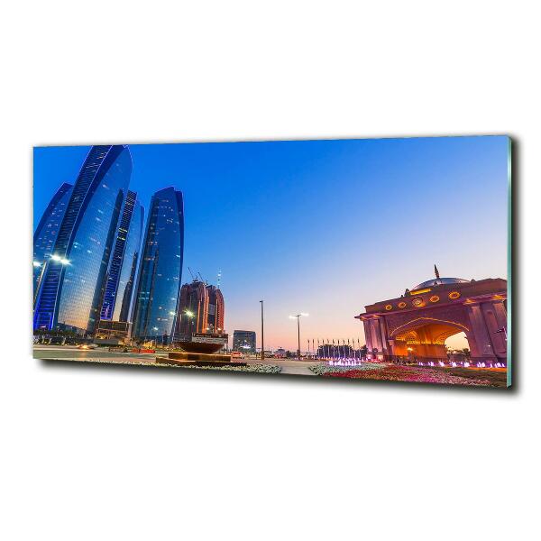 Glasbild Straßen von Abu Dhabi