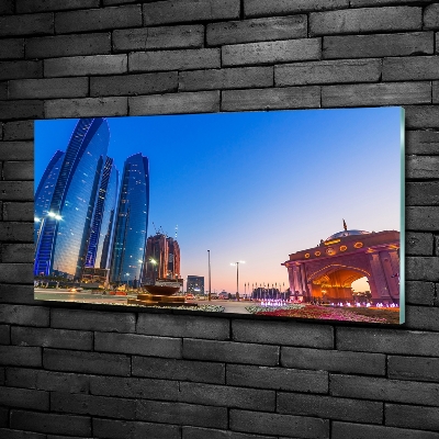 Glasbild Straßen von Abu Dhabi