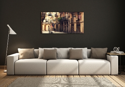 Bild auf glas Straßen von Barcelona