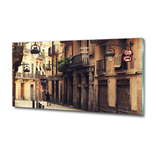 Bild auf glas Straßen von Barcelona
