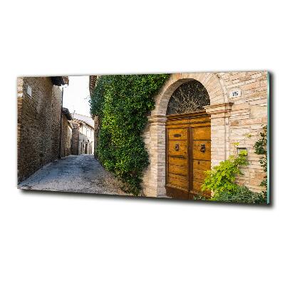 Glasbild Eine charmante Straße