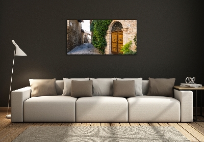 Glasbild Eine charmante Straße