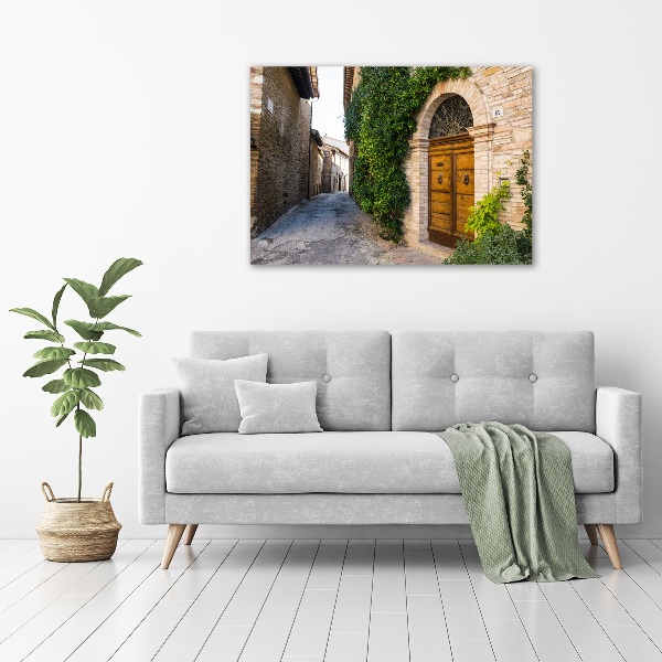 Glasbild Eine charmante Straße