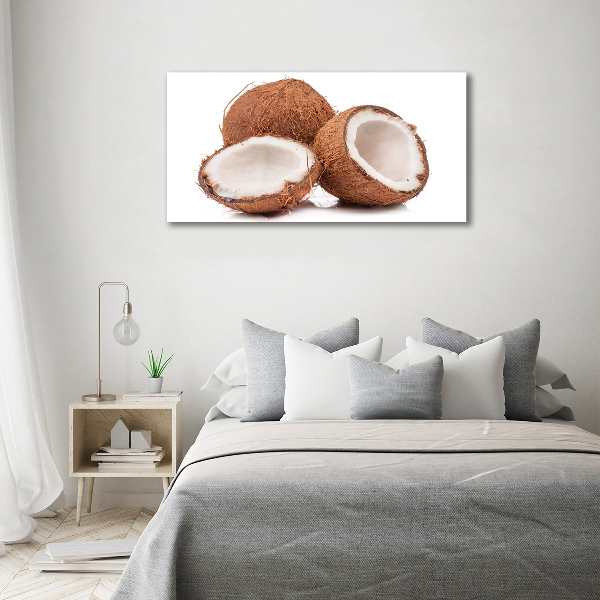 Glasbild Kokosnuss