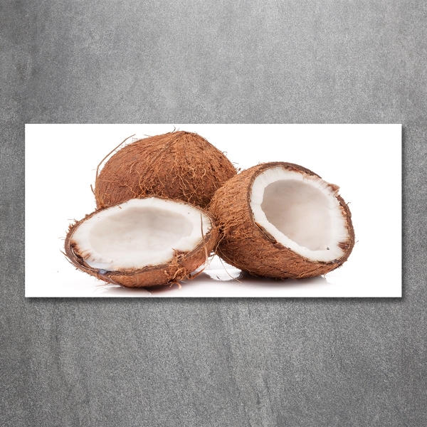 Glasbild Kokosnuss