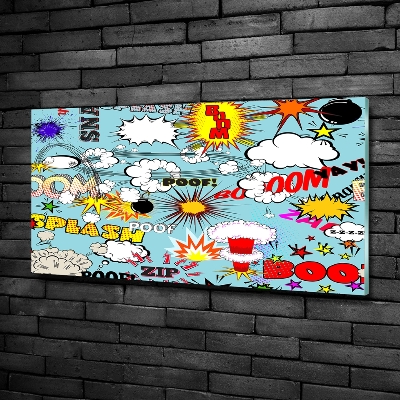 Bild auf glas Comics