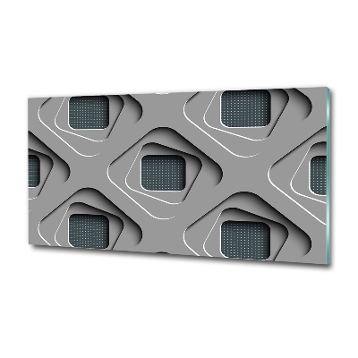 Foto glasbild 3D-Abstraktion