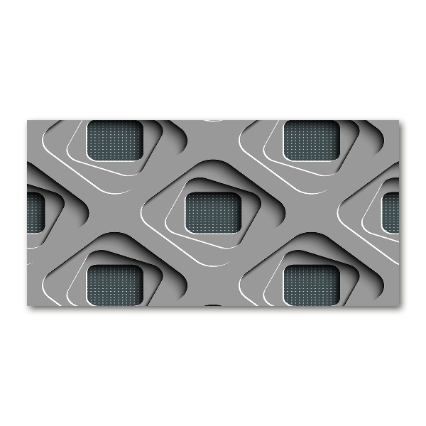 Foto glasbild 3D-Abstraktion