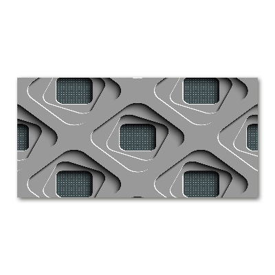 Foto glasbild 3D-Abstraktion