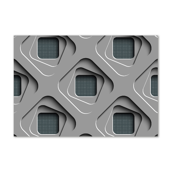 Foto glasbild 3D-Abstraktion