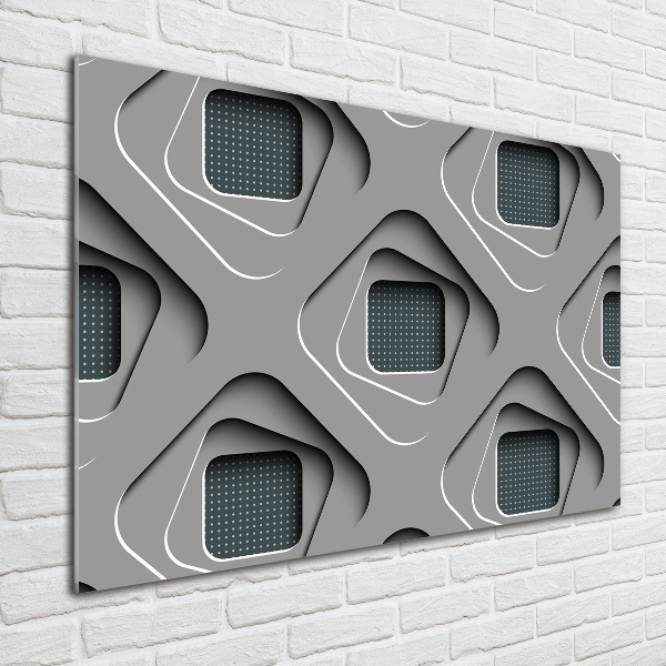 Foto glasbild 3D-Abstraktion