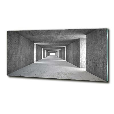Glasbild Betontunnel