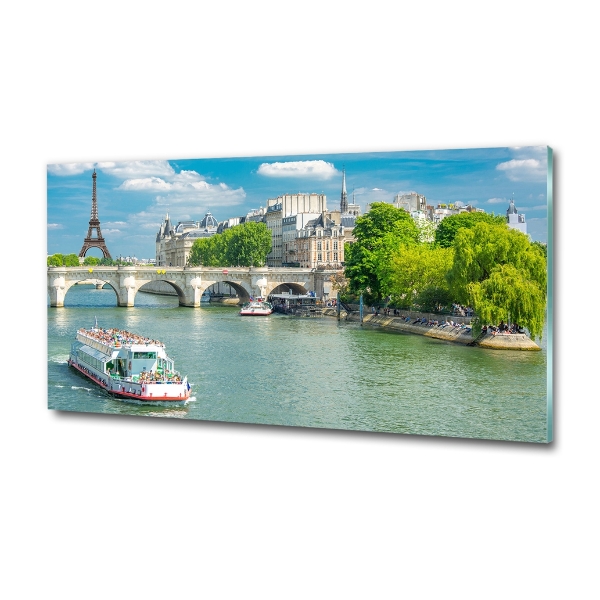 Foto glasbild Seine Paris