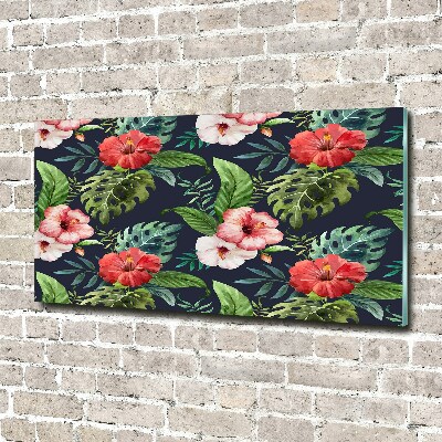 Bild auf glas Tropische Blumen