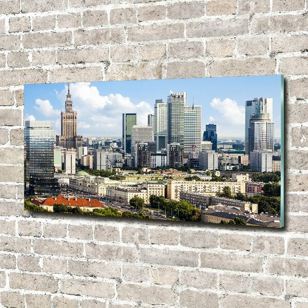 Glasbild Warschau, Polen