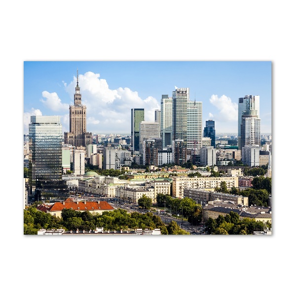 Glasbild Warschau, Polen