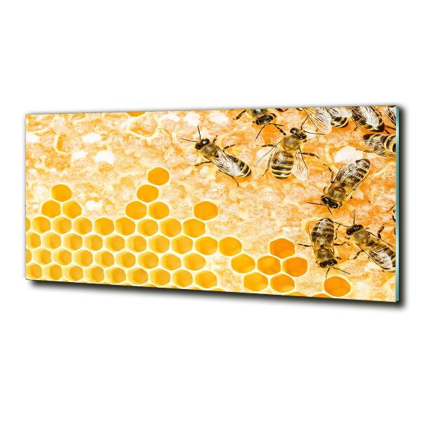 Glasbild Arbeitsbienen