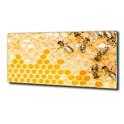 Glasbild Arbeitsbienen