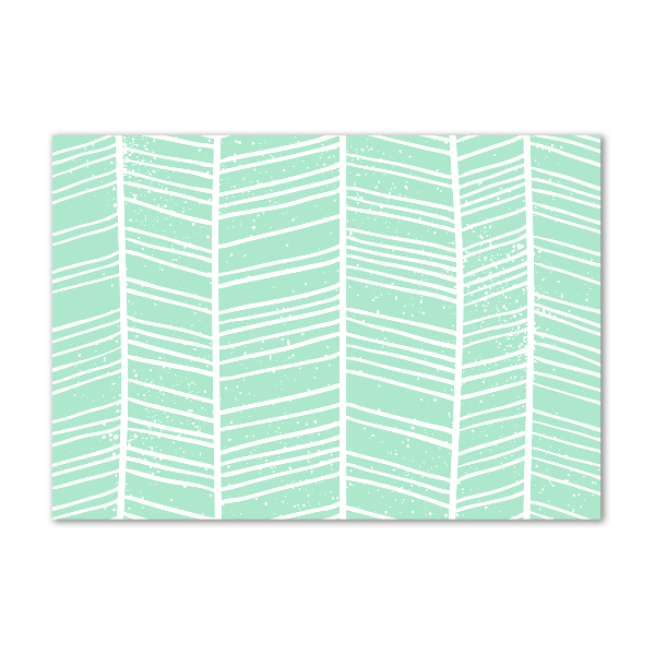 Glasbild Fischgrätmuster