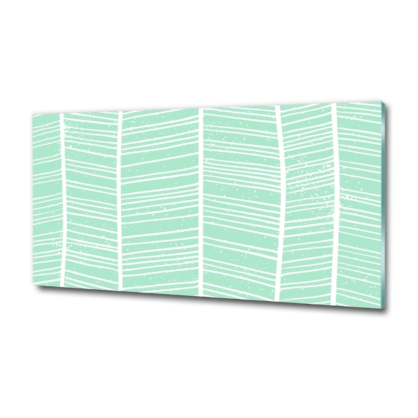 Glasbild Fischgrätmuster