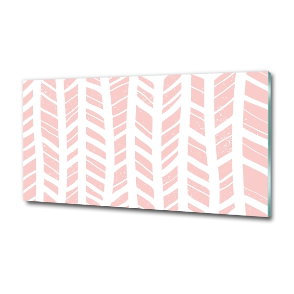 Foto glasbild Fischgrätmuster