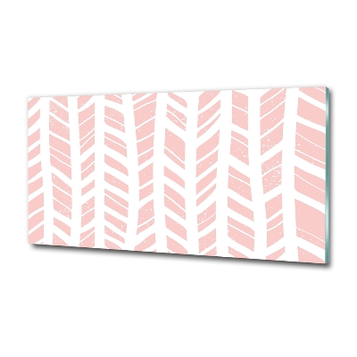 Foto glasbild Fischgrätmuster