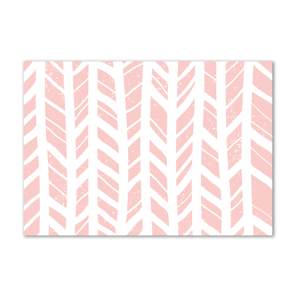 Foto glasbild Fischgrätmuster