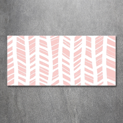 Foto glasbild Fischgrätmuster