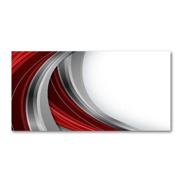 Foto glasbild Wellen im Hintergrund