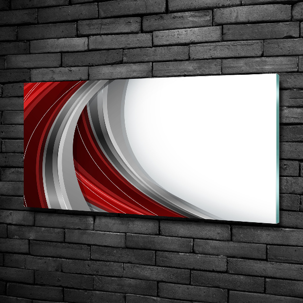 Foto glasbild Wellen im Hintergrund