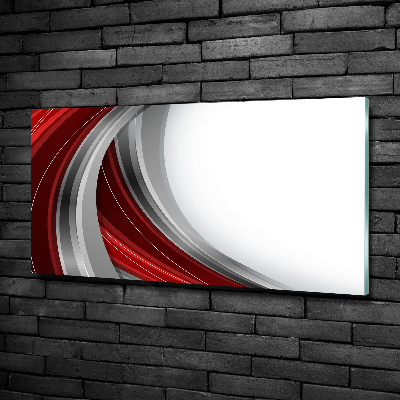 Foto glasbild Wellen im Hintergrund