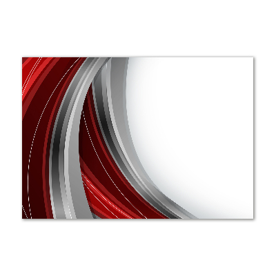 Foto glasbild Wellen im Hintergrund