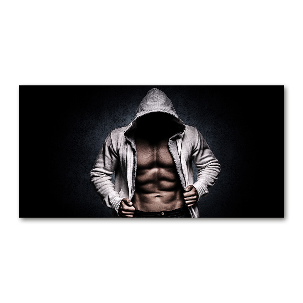 Glasbild Muskelaufbau