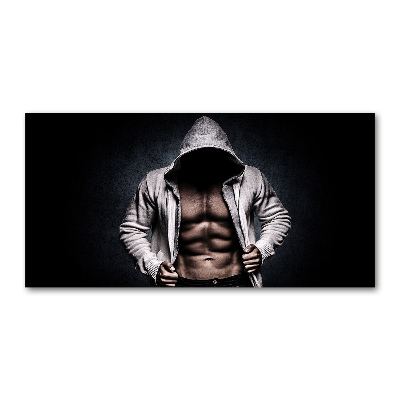 Glasbild Muskelaufbau