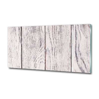 Glasbild Holzwand