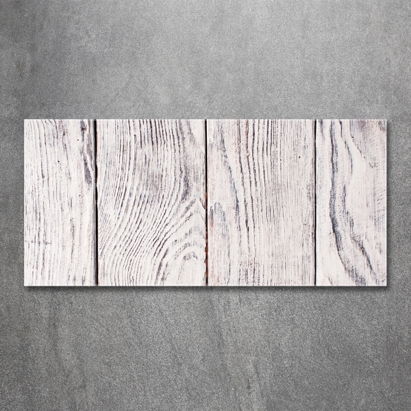 Glasbild Holzwand