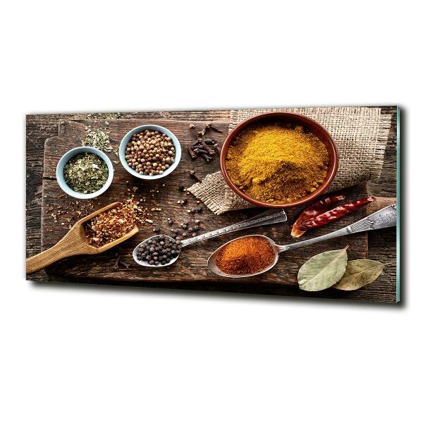 Foto glasbild Gewürzmischung