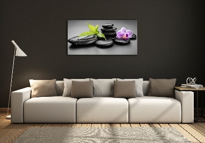 Foto glasbild Zen-Steine