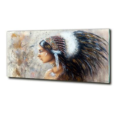 Foto glasbild Indische Frau