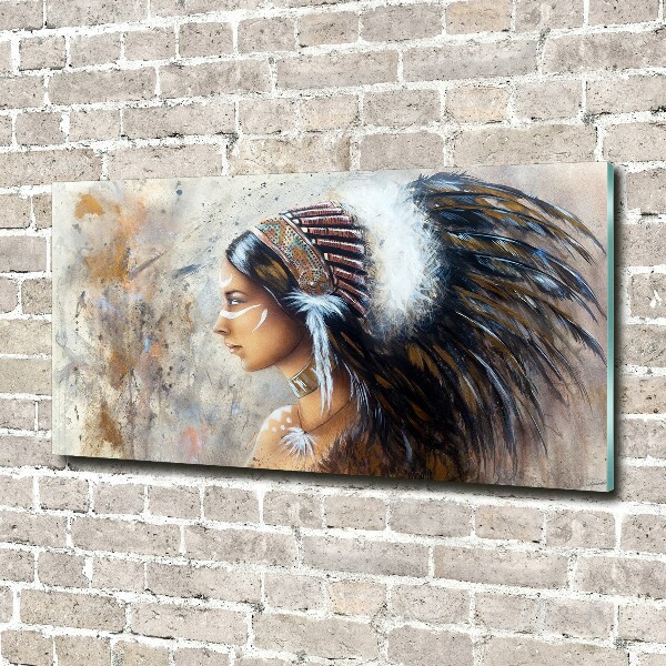 Foto glasbild Indische Frau