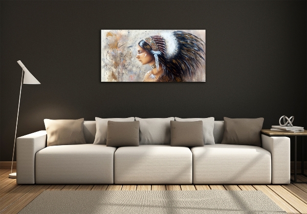 Foto glasbild Indische Frau