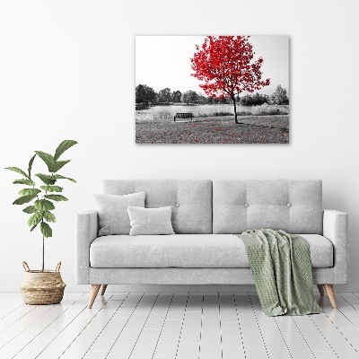 Bild auf glas Roter Baum