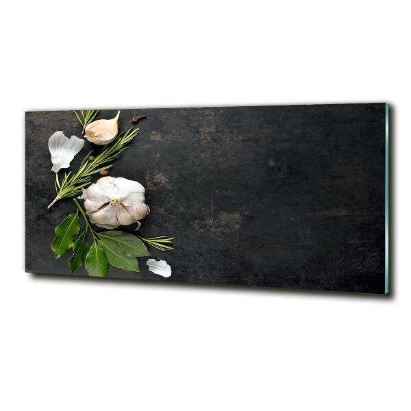 Foto glasbild Knoblauch