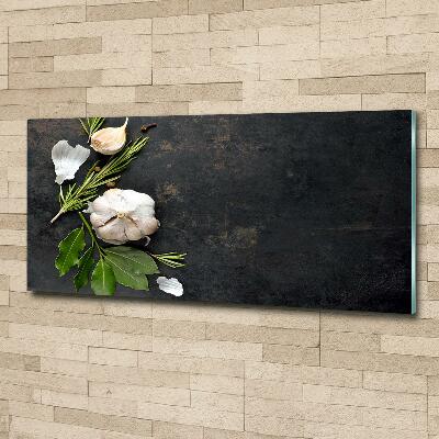 Foto glasbild Knoblauch